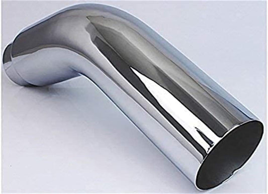 5in to 6in polished elbow exhaust tip